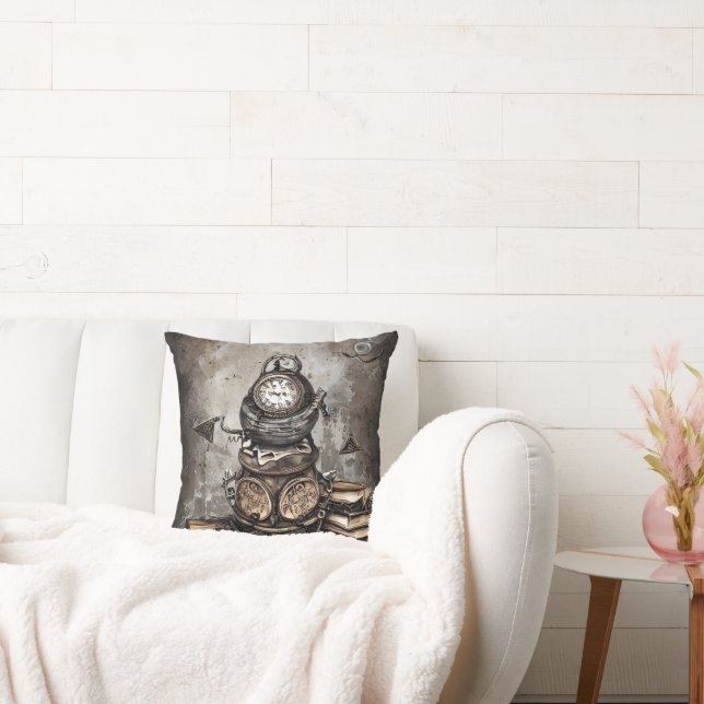 Almofada Ornamentado Steampunk Cauldron | Livros ortográfic (Sofá)