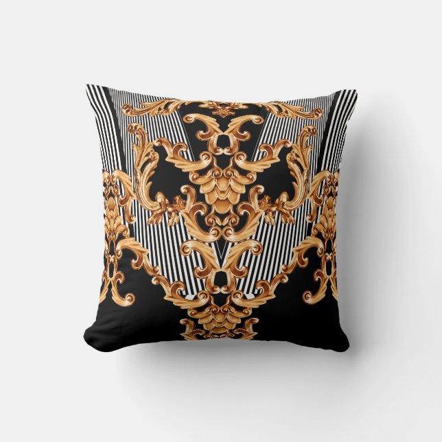 Almofada ornamento barroco ouro (Frente)