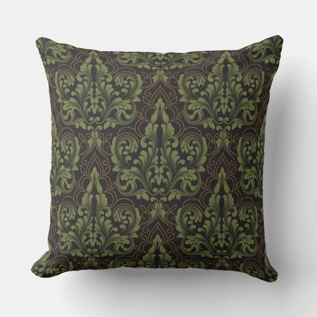 Almofada Ornamento clássico à moda antiga de luxo (Frente)