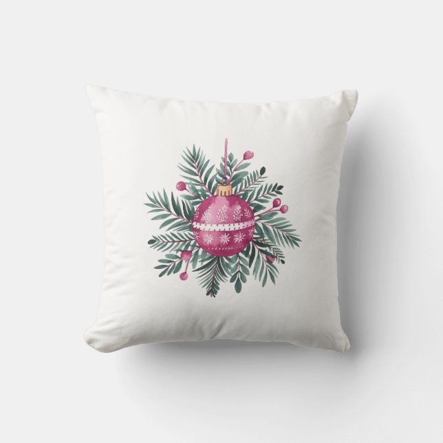 Almofada Ornamento Rosa (Frente)