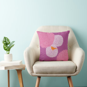 Almofada Orquídea Radiante Chrysanthemum Modern Bird Traves