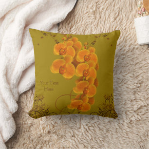 Almofada Orquídeas Flores Personalizadas Travesseiro MoJo