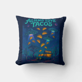 Almofada Os Aliens Amam Tacos