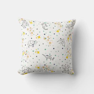 Almofada Os animais de desenho elegantes estrelas são cria