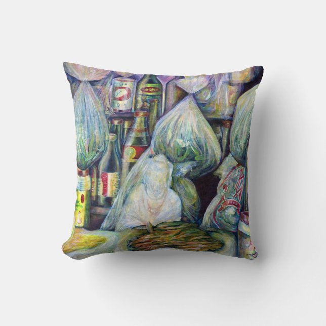 Almofada Os aromas secos por sol de Singapura (Frente)