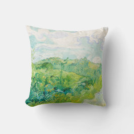 Almofada Os Auvers Dos Campos De Trigo Verde Van Gogh. Impr