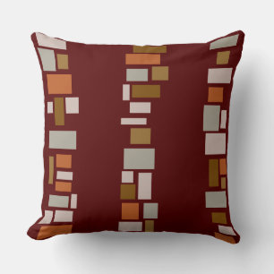 Almofada Os AZULEJOS de Brown MOSIAC PROJETAM o travesseiro