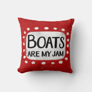 Almofada Os Barcos São O Meu Travesseiro decorativo