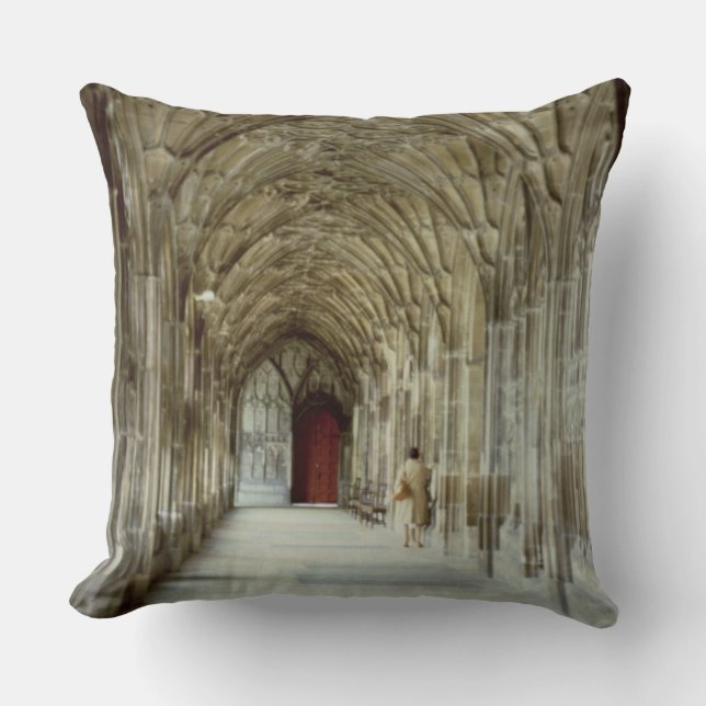 Almofada Os claustros da catedral de Gloucester, 12o centur (Frente)