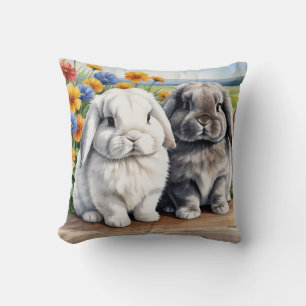 Almofada Os Coelhos Falam Lop Olhando Coelhinho