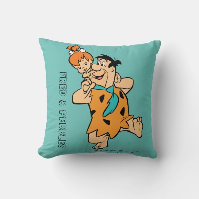 Almofada Os Flintstones | Fred & Pebbles Flintstone (Frente)
