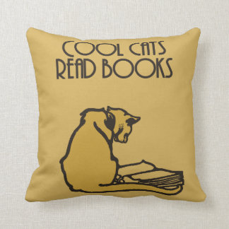 Almofada Os gatos legal leram o estilo retro dos livros