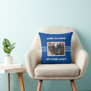 Almofada Os melhores amigos sempre foto de cavalo azul prof