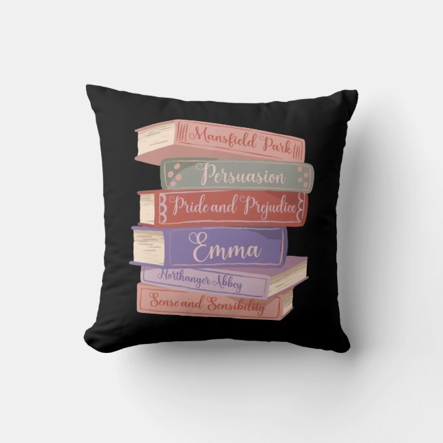 Almofada Os Romances de Jane Austen V (Frente)
