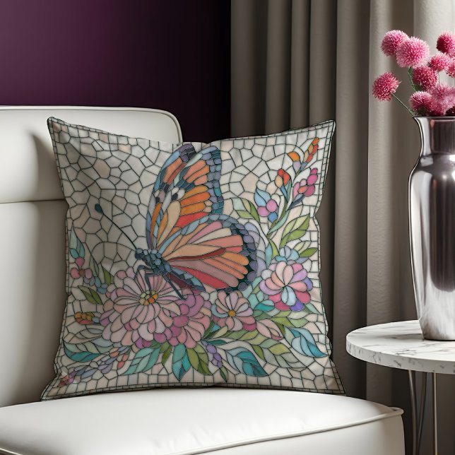 Almofada Os sussurros de Blossomo - Arte Mosaica (Criador carregado)