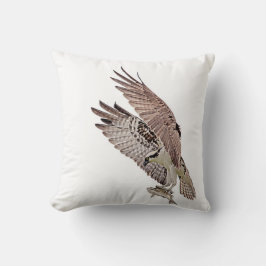 Almofada Osprey com um peixe