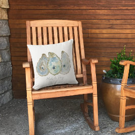 Almofada Ostras de Aquarela