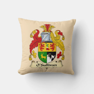Almofada O'Sullivan Family Coat of Arms Throw Pillow
