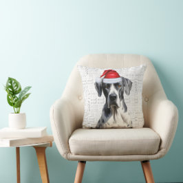 Almofada Ótimo Cachorro Engraçado Aquarela Natal