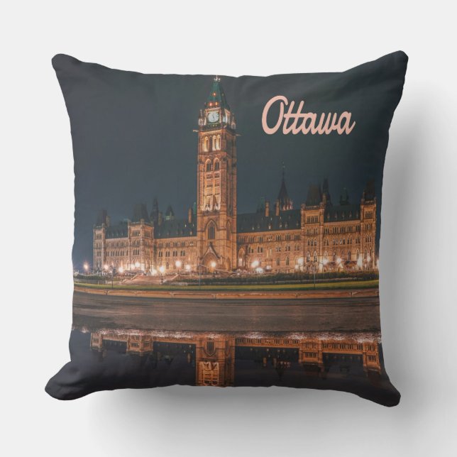 Almofada Ottawa Canadá Ontário Parliament Hill (Frente)