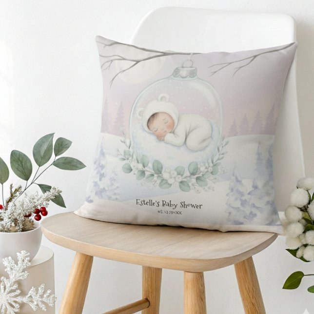 Almofada Our Little Snowbaby is on the way Cozy Decor (Criador carregado)