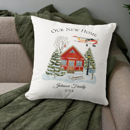 Almofada Our New Home Cessna Airplane Cute Watercolor