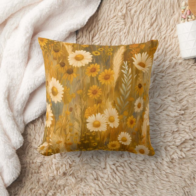 Almofada Ouro Autumn Wildflower - queda russa (Cobertor)