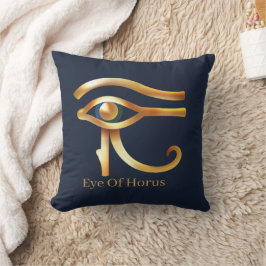 Almofada Ouro Chic Eye Of Horus , hieróglifos Egípcios