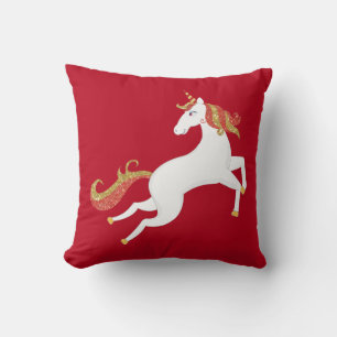 Almofada Ouro de Cavalo da Unicórnio Personalizado
