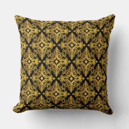 Almofada Ouro elegante e design preto do Diadem