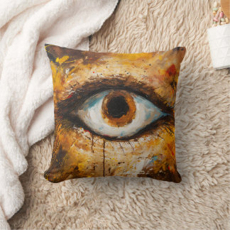 Almofada Ouro Gaze - Arte Ocular Abstrato