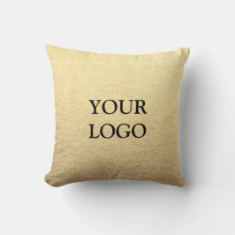 Almofada Ouro Limpo Simples Personalizado Sua Logo Aqui