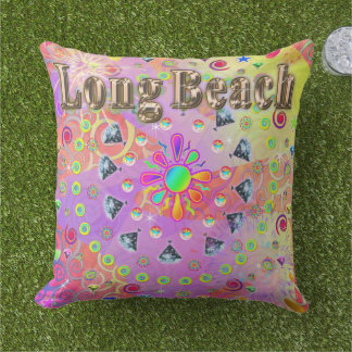 Almofada Ouro Long Beach Lucky Travesseiro