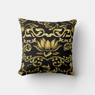 Almofada Ouro Lotus & floral Pattern 2508