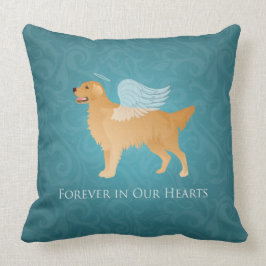 Almofada Ouro Retriever Angel Dog - Memorial Pet