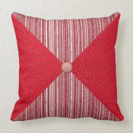 Almofada Ouros e cheques em Travesseiro decorativo vermelho