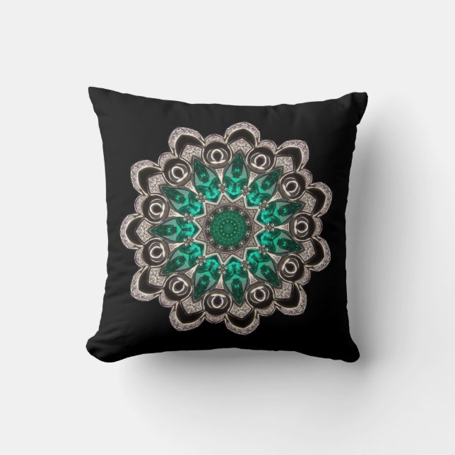 Almofada Ouros e Emeralds Kaleidoscope (Frente)