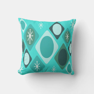 Almofada Ouros Ovais Starbursts Turquoise