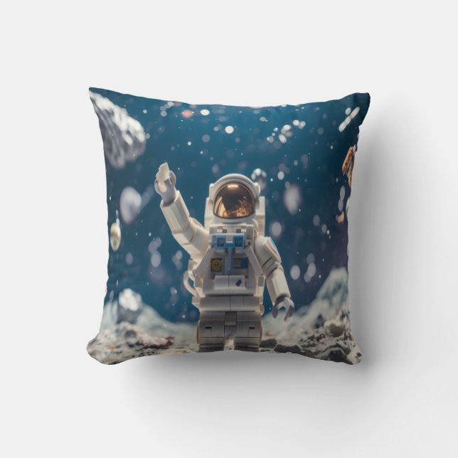 Almofada Out of This World Astronaut in Space Throw Pillow (Frente)