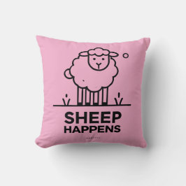 Almofada OVELHA ACONTECE OVINO Engraçado Presente no Traves