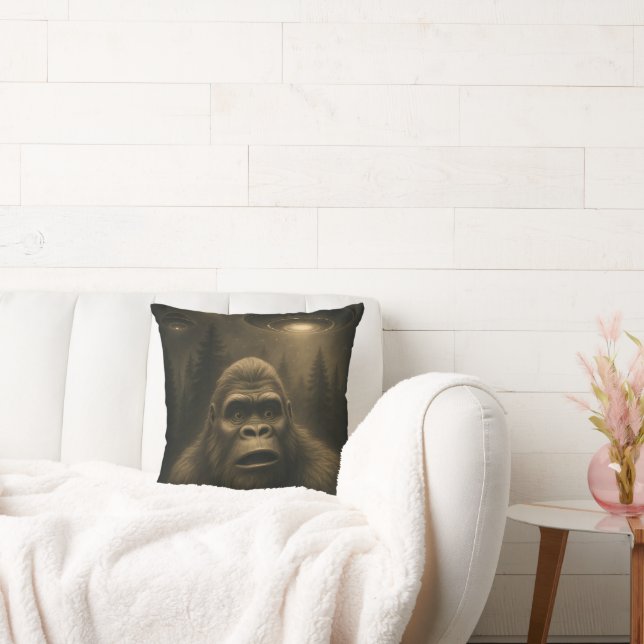 Almofada OVNI Alienígena Sasquatch Pé Grande (Sofá)