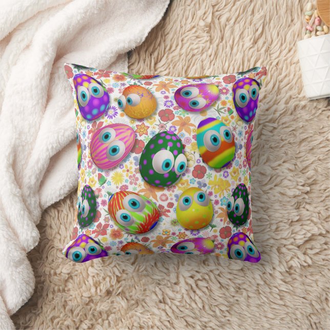 Almofada Ovos de Páscoa de desenho animado fofos e engraçad (Cobertor)