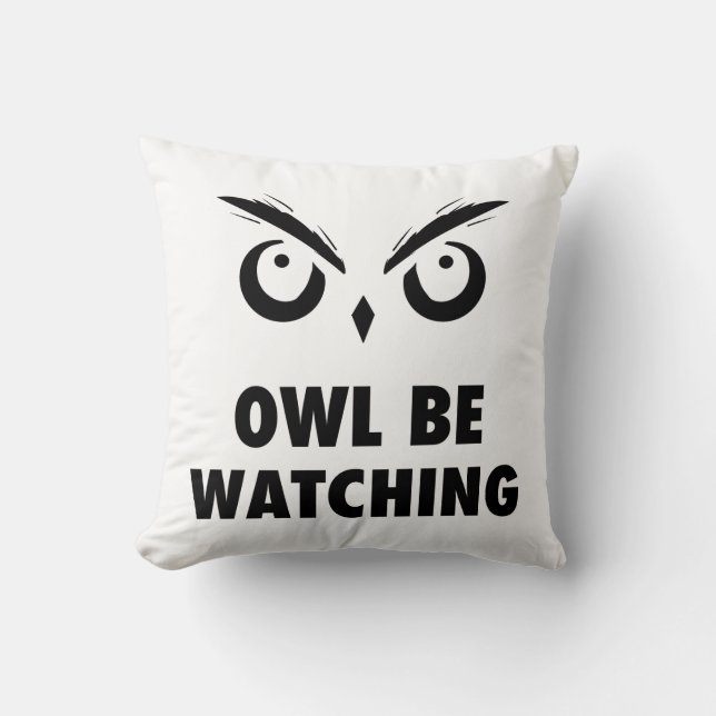 Almofada Owl Be Watching (Frente)