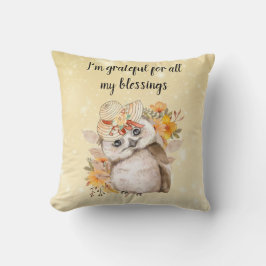 Almofada owl Thanksgiving Decor Fall Farmhouse