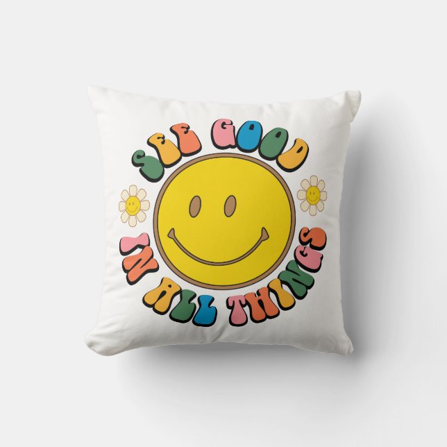 Almofada Pacote de Sublimação de Hippie Retroativo 70s (Frente)