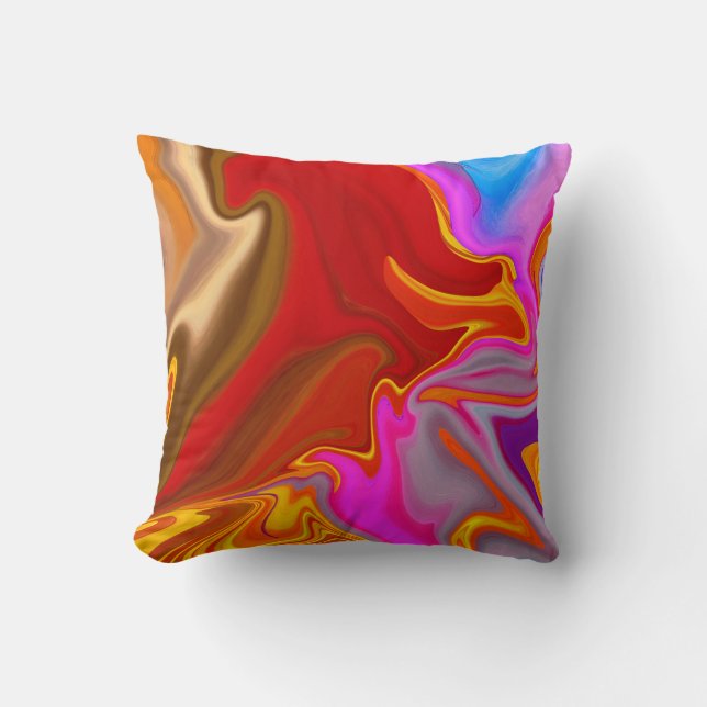 Almofada padrão abstrato. (Frente)