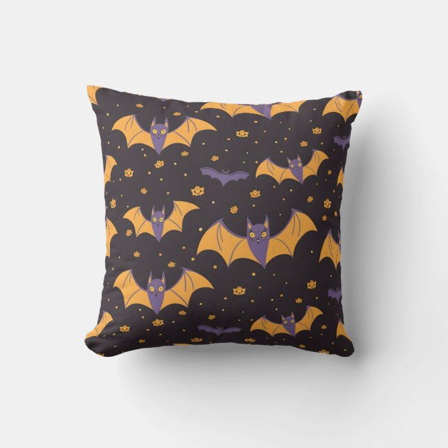 Almofada Padrão Bats Cute (Frente)