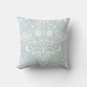 Almofada Padrão Boho Celestial Azul Turquesa Fofo Empoeirad