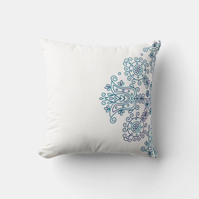 Almofada Padrão Boho Folclórico (Frente)