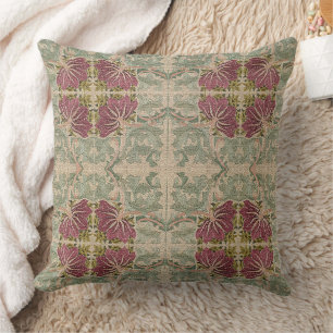 Almofada Padrão Botânico - Travesseiro decorativo William M